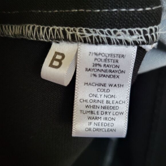 LOFT 6P BLACK BLUE COLOR BLOCK SHEATH STRETCH SLEEVELESS DRESS ANN 6 PETITE - Picture 6 of 9